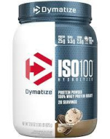 Dymatize ISO100 Hydrolyzed Protein Powder, 100% Whey Isolate Protein, 25g of Protein, 5.5g BCAAs, Gluten Free, Fast Absorbing, Easy Digesting, Cookies and Cream, 20 Servings