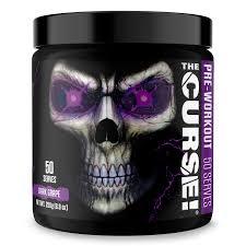 JNX Sports The Curse! Pre Workout Supplement - Intense Energy & Focus, Instant Strength Gains, Enhanced Blood Flow - Nitric Oxide Booster with Creatine & Caffeine - Men & Women | green apple| 50 Srv